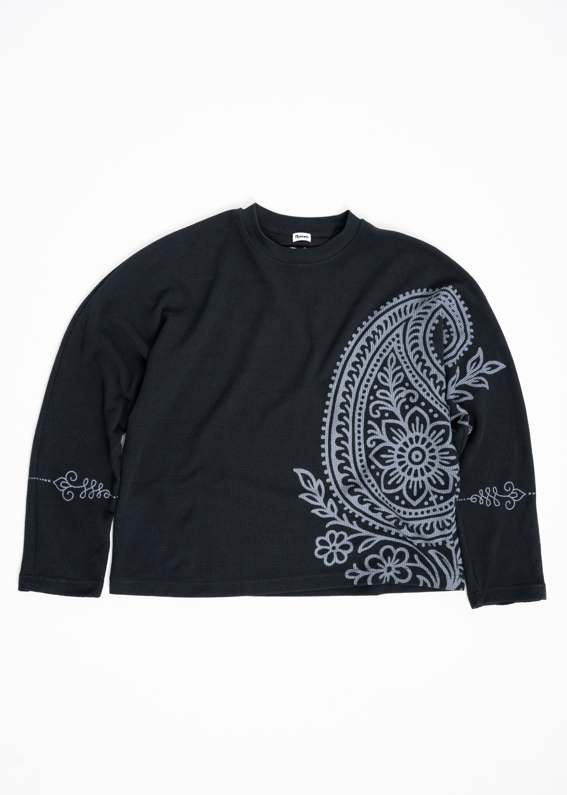 “rātri” waffle knit long sleeve