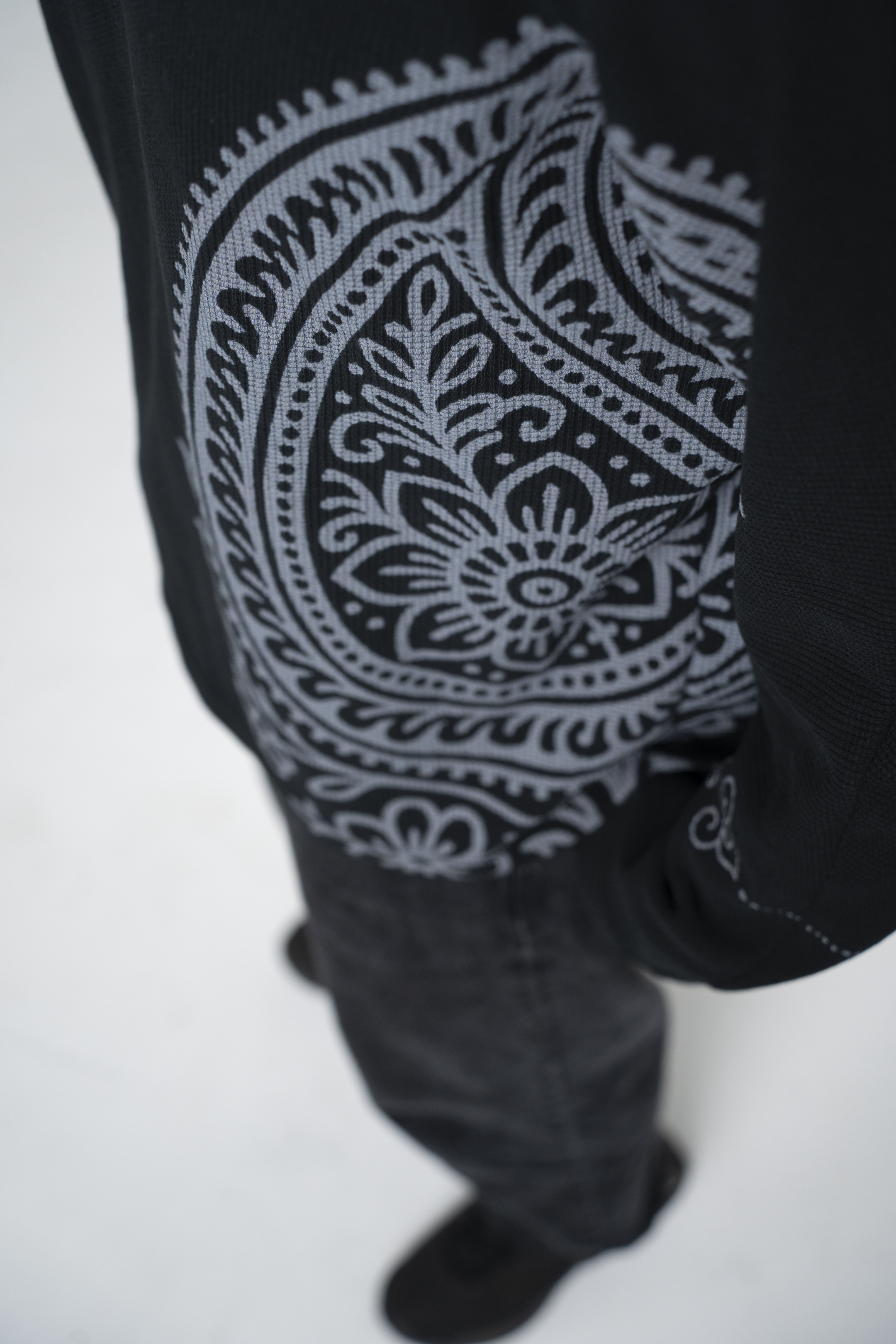 “rātri” waffle knit long sleeve